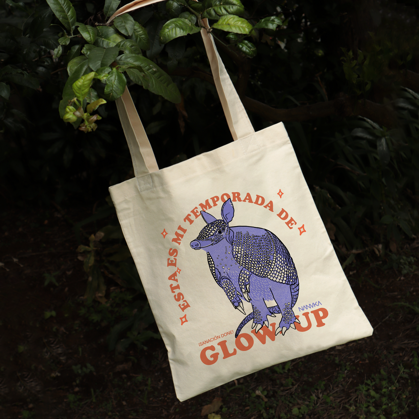 GLOW UP Totebag - Cusuco/ Armadillo Común