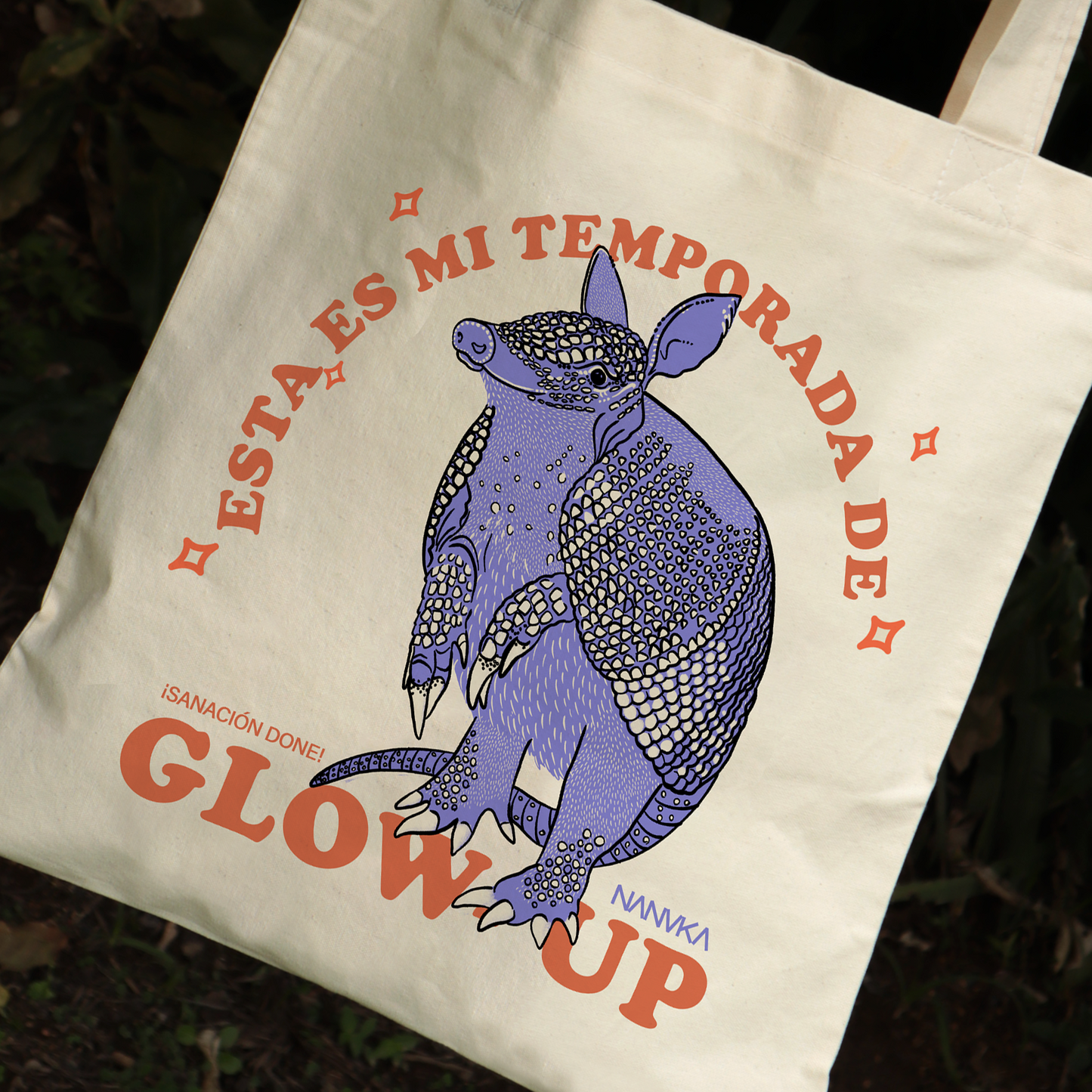 GLOW UP Totebag - Cusuco/ Armadillo Común