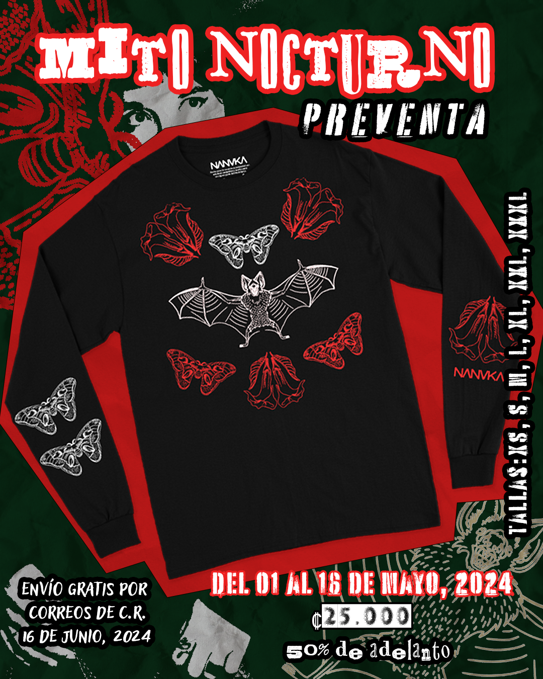 Camiseta Mito Nocturno-Desmodus rotundus